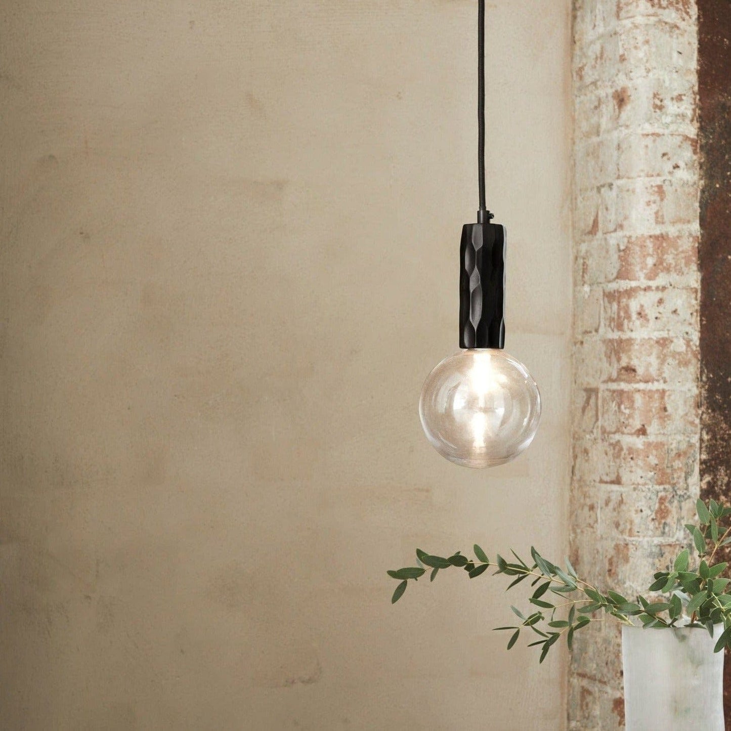 Alex Price Pendant lights Clear Glass KYOTO Pendant Light Black with White, Smoked or Clear Glass