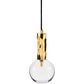 Alex Price Pendant lights Clear Glass KYOTO Pendant Light Brass with White, Smoked or Clear Glass