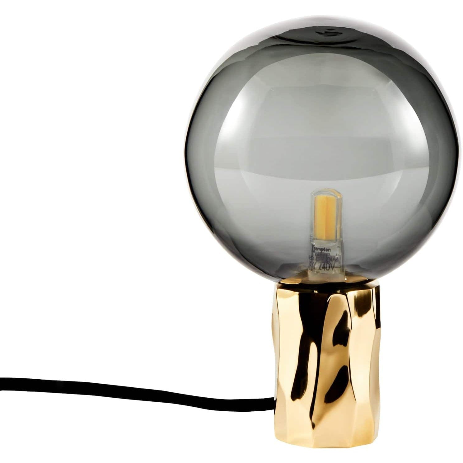 Alex Price Table Lamp Smoked Glass KYOTO Table Lamp Brass with White, Smoked or Clear Glass