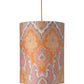 Ebb&Flow Lamp shade Brocade Yellow/Pink Hand-crafted Fabric Ceiling or Pendant Lampshade - H-D range