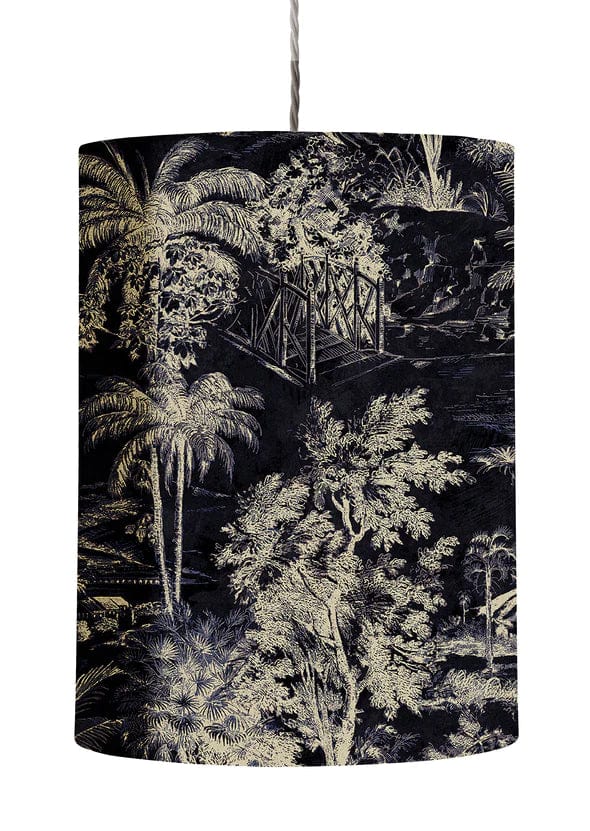 Ebb&Flow Lamp shade Palms Onyx Hand-crafted Fabric Ceiling or Pendant Lampshade - H-D range