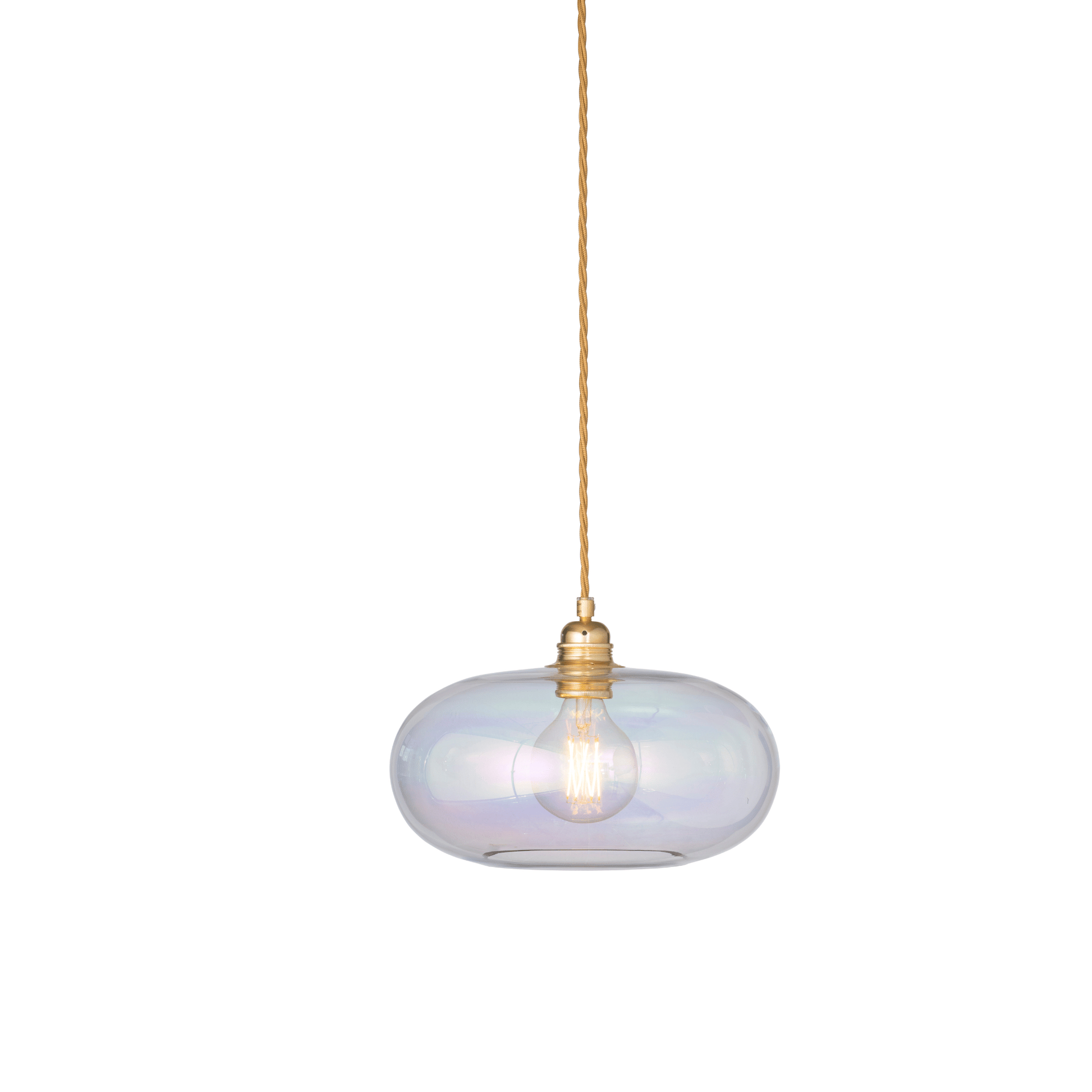 Ebb&Flow Pendant lights Chameleon with gold fitting Medium Horizon Mouth-Blown Glass Pendant Light