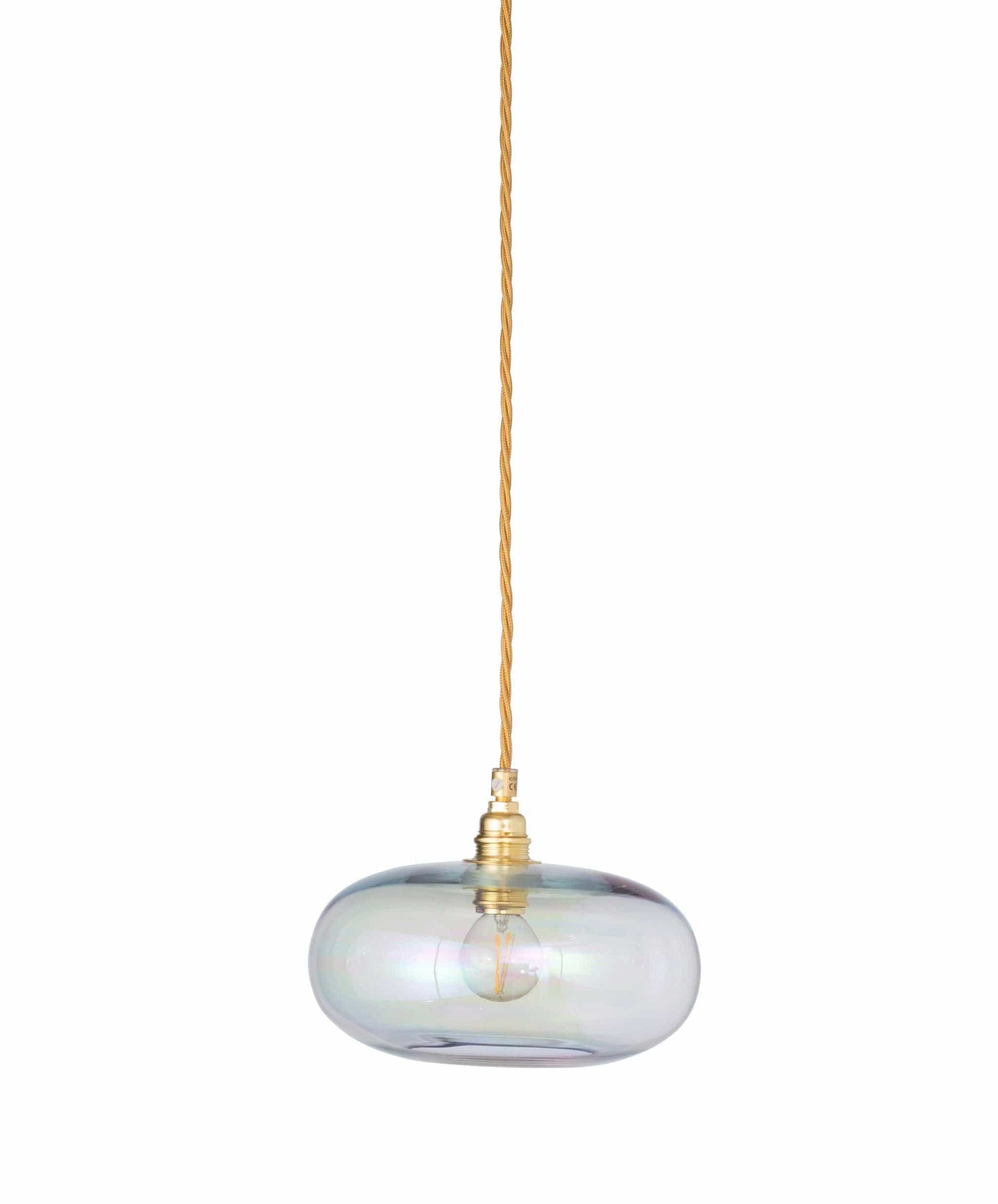 Ebb&Flow Pendant lights Chameleon with gold fittings Horizon Mouth-Blown Glass Pendant Light, small
