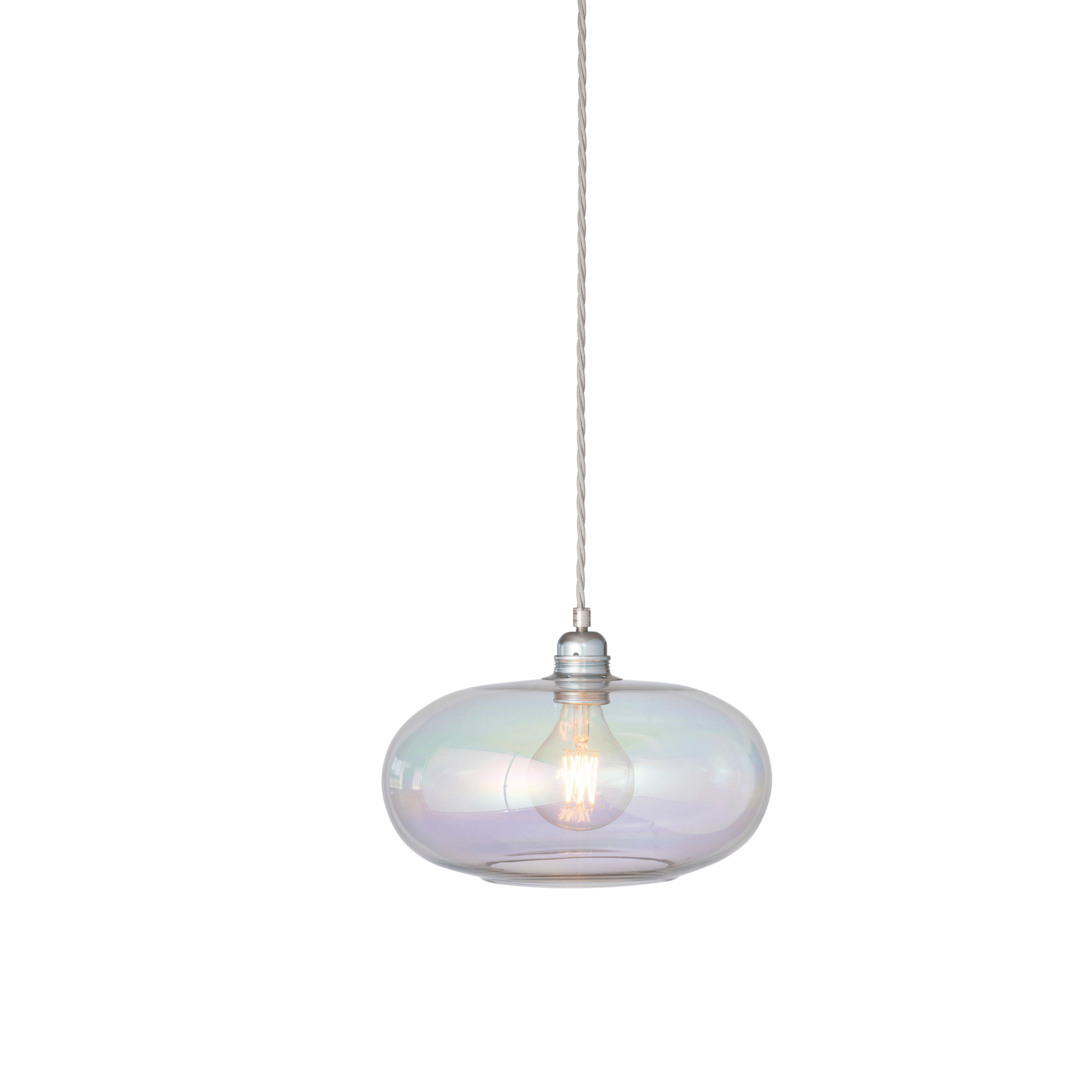 Ebb&Flow Pendant lights Chameleon with silver fitting Medium Horizon Mouth-Blown Glass Pendant Light