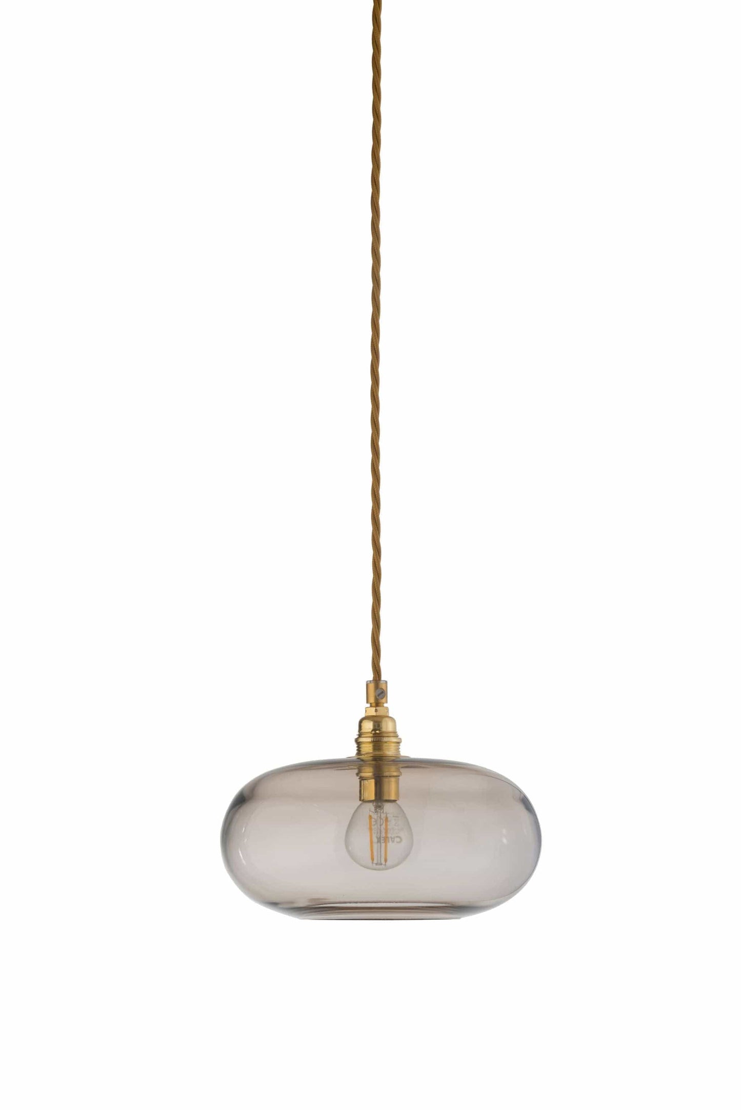 Ebb&Flow Pendant lights Chestnut brown with gold fittings Horizon Mouth-Blown Glass Pendant Light, small