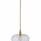 Ebb&Flow Pendant lights Clear with gold fittings Horizon Mouth-Blown Glass Pendant Light, small