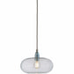 Ebb&Flow Pendant lights Clear with silver fittings Horizon Mouth-Blown Glass Pendant Light, small