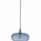 Ebb&Flow Pendant lights Deep blue with silver fittings Horizon Mouth-Blown Glass Pendant Light, small