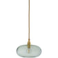 Ebb&Flow Pendant lights Forest green with gold fittings Horizon Mouth-Blown Glass Pendant Light, small