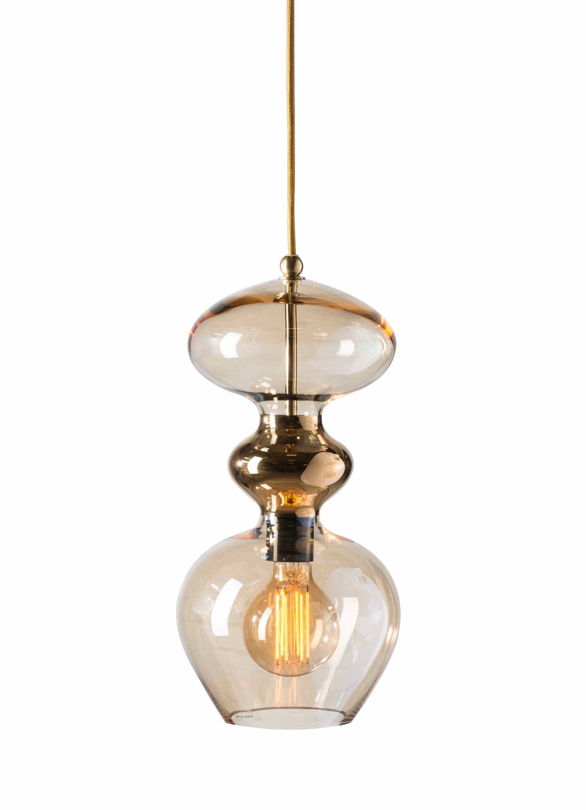 Ebb&Flow Pendant lights Golden smoked Futura Mouth-Blown Glass Pendant Light, medium