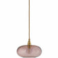Ebb&Flow Pendant lights Obsidian with gold fittings Horizon Mouth-Blown Glass Pendant Light, small