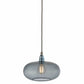 Ebb&Flow Pendant lights Smoke grey with silver fittings Horizon Mouth-Blown Glass Pendant Light, small