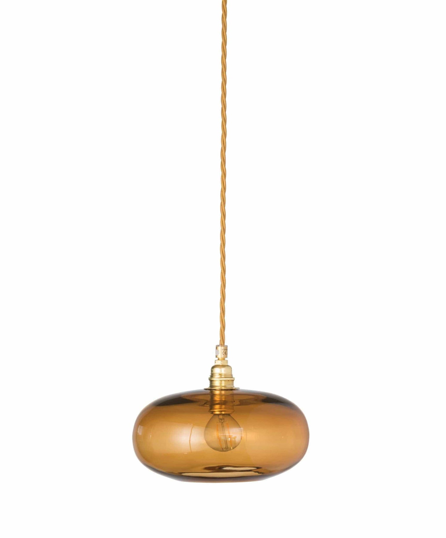 Ebb&Flow Pendant lights Toast with gold fittings Horizon Mouth-Blown Glass Pendant Light, small