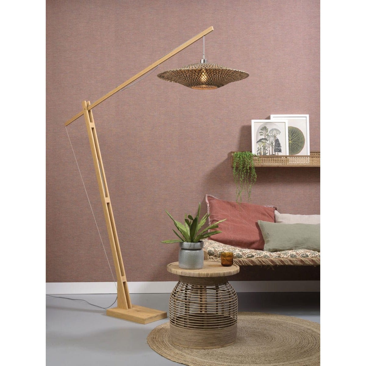 Good&Mojo Floor Lamp Bali Floor Lamp 218cm Height