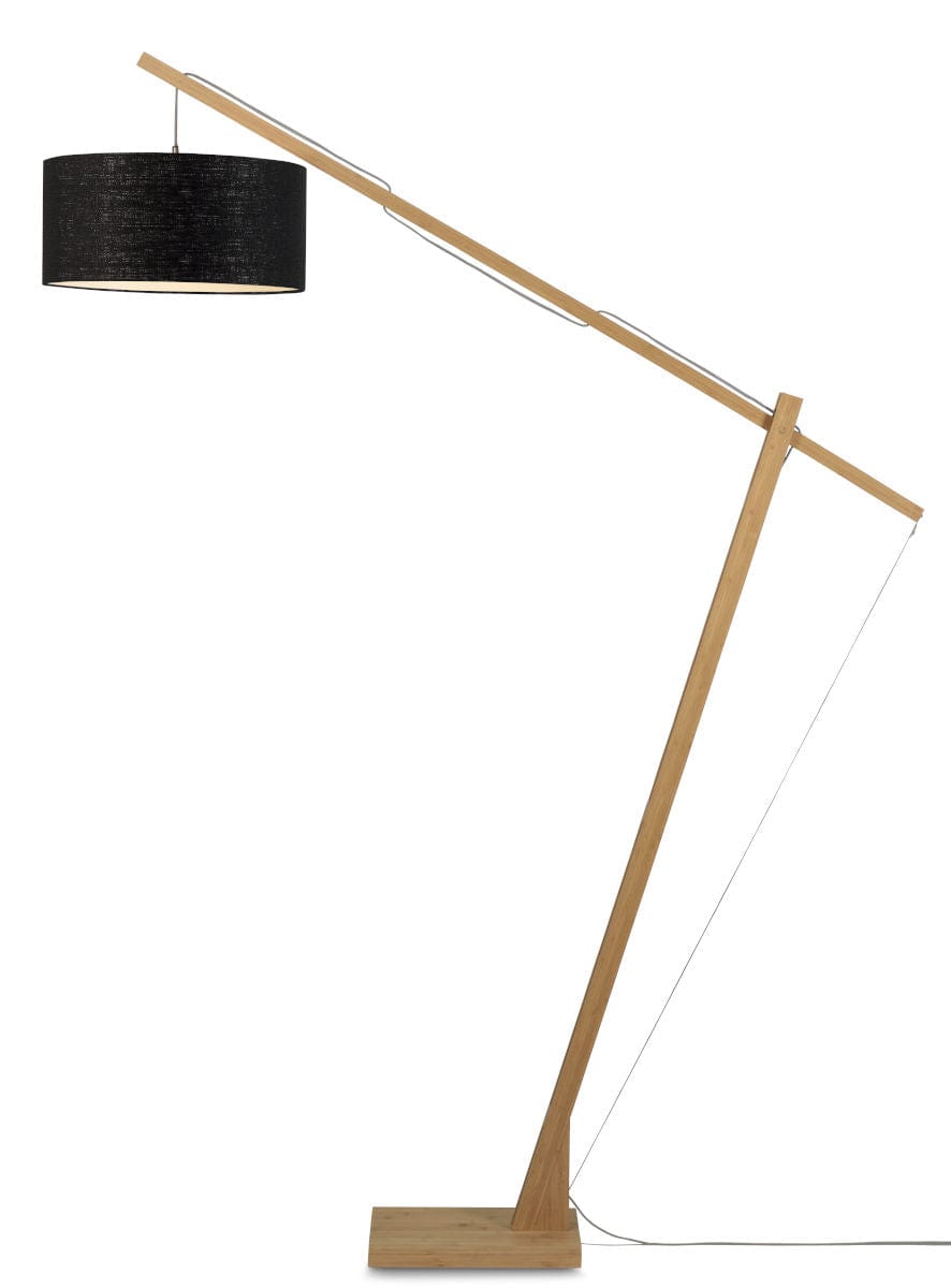 Good&Mojo Floor Lamp Black / 47cm x 23cm Montblanc Bamboo Floor Lamp