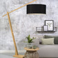 Good&Mojo Floor Lamp Black / 60cm x 30cm Montblanc Bamboo Floor Lamp