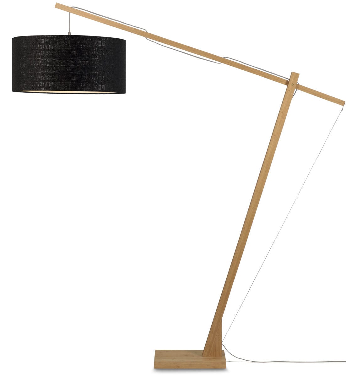 Good&Mojo Floor Lamp Black Montblanc Bamboo Floor Lamp