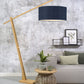 Good&Mojo Floor Lamp Blue denim / 60cm x 30cm Montblanc Bamboo Floor Lamp
