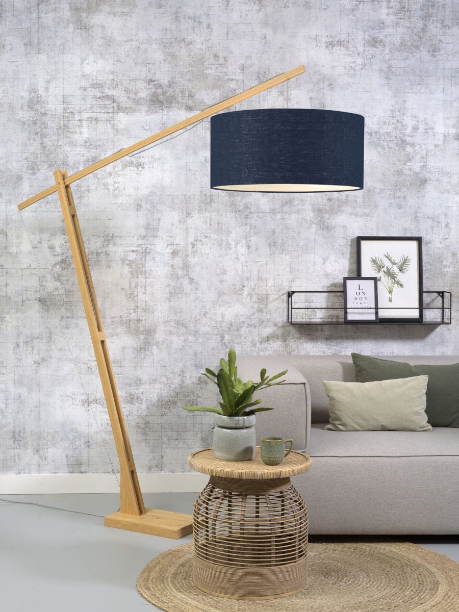 Good&Mojo Floor Lamp Blue denim / 60cm x 30cm Montblanc Bamboo Floor Lamp