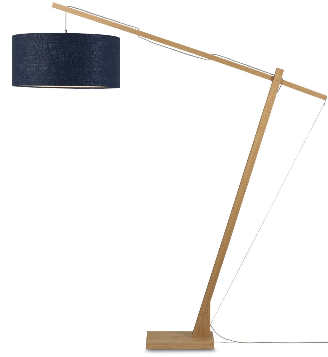 Good&Mojo Floor Lamp Blue denim Montblanc Bamboo Floor Lamp