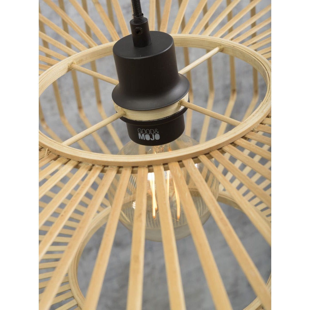 Good&Mojo Floor Lamp Bromo Floor Lamp, black & natural