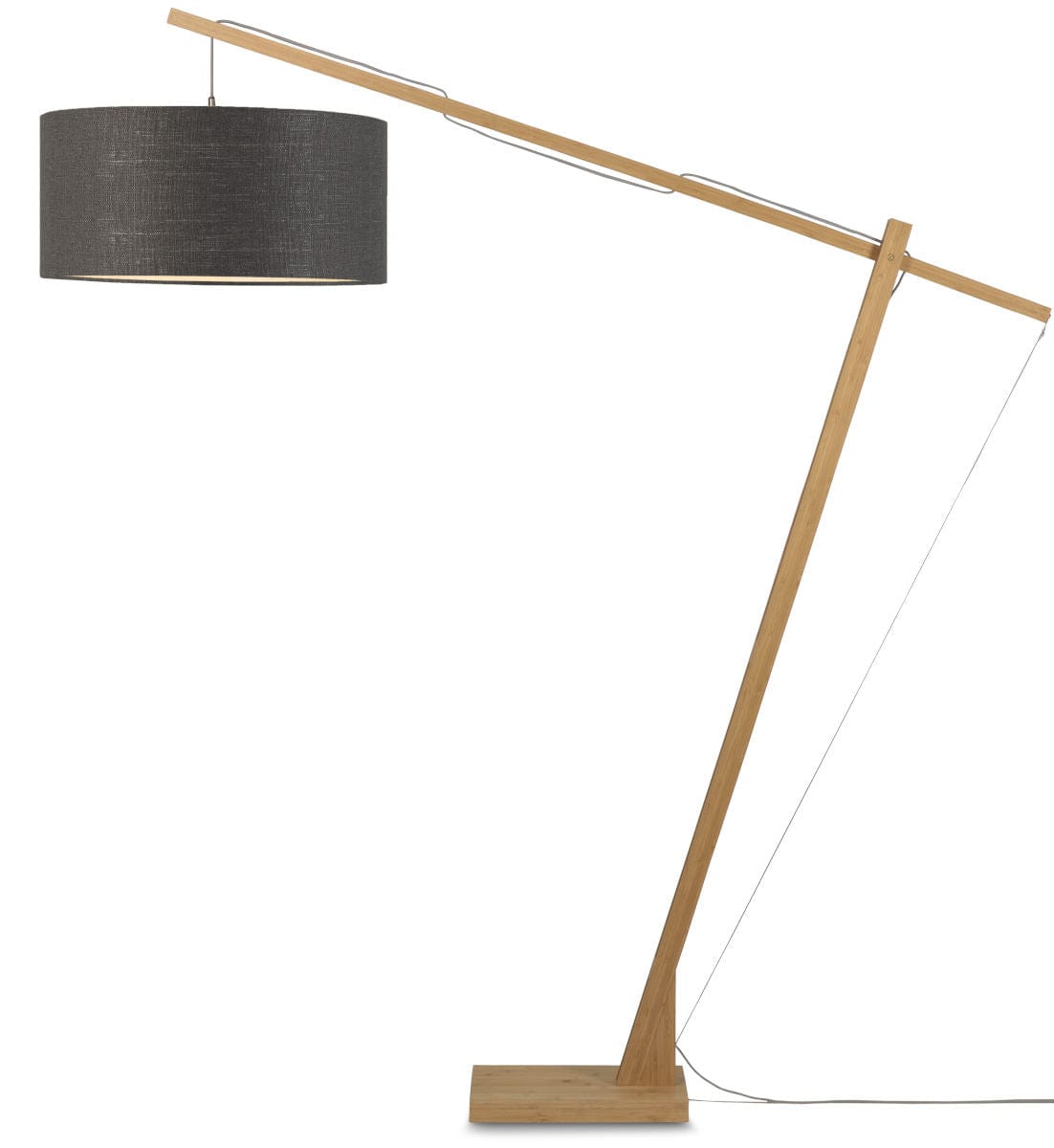 Good&Mojo Floor Lamp Dark grey Montblanc Bamboo Floor Lamp