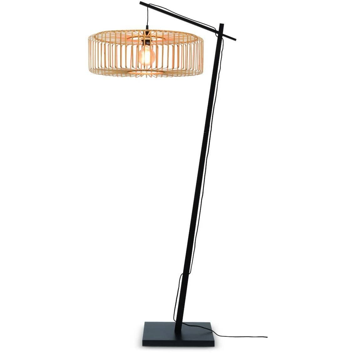 Good&Mojo Floor Lamp Large / Black/Natural Bromo Floor Lamp, black & natural