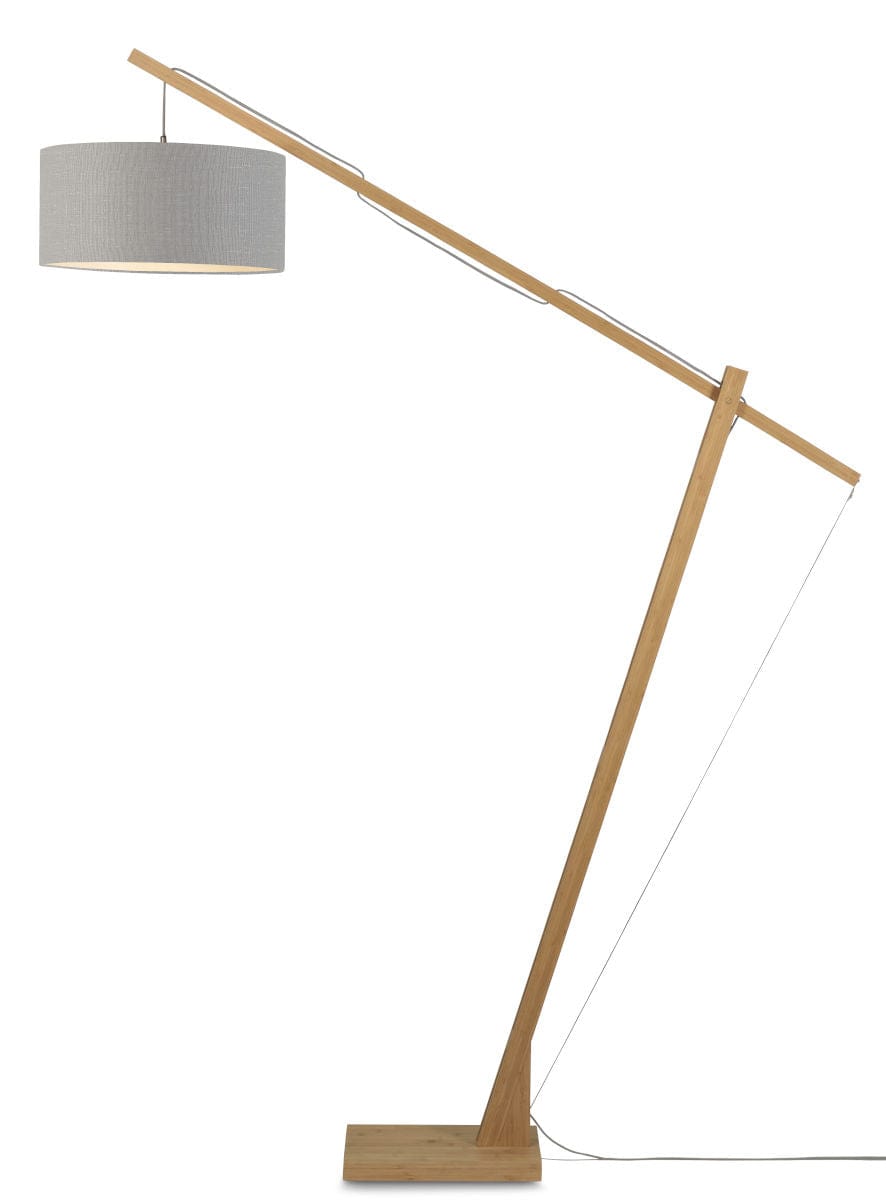 Good&Mojo Floor Lamp Light grey / 47cm x 23cm Montblanc Bamboo Floor Lamp