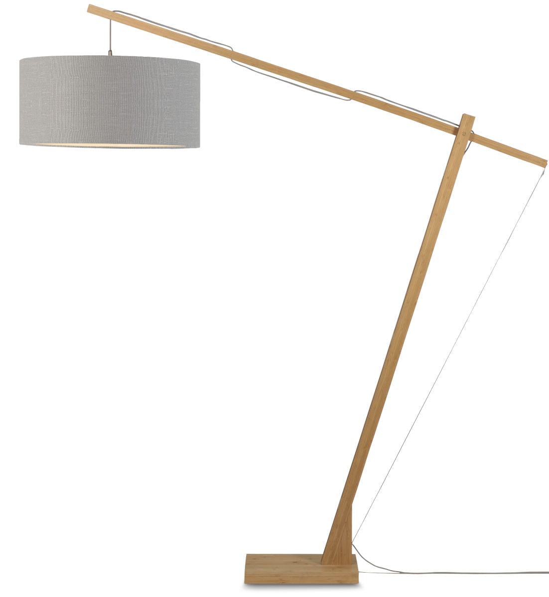 Good&Mojo Floor Lamp Light grey Montblanc Bamboo Floor Lamp