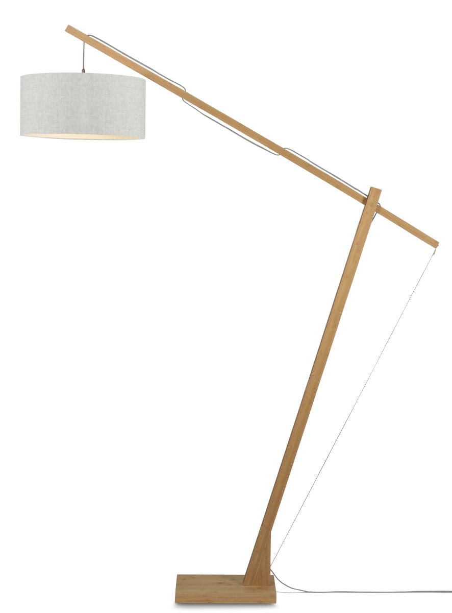 Good&Mojo Floor Lamp Light linen / 47cm x 23cm Montblanc Bamboo Floor Lamp