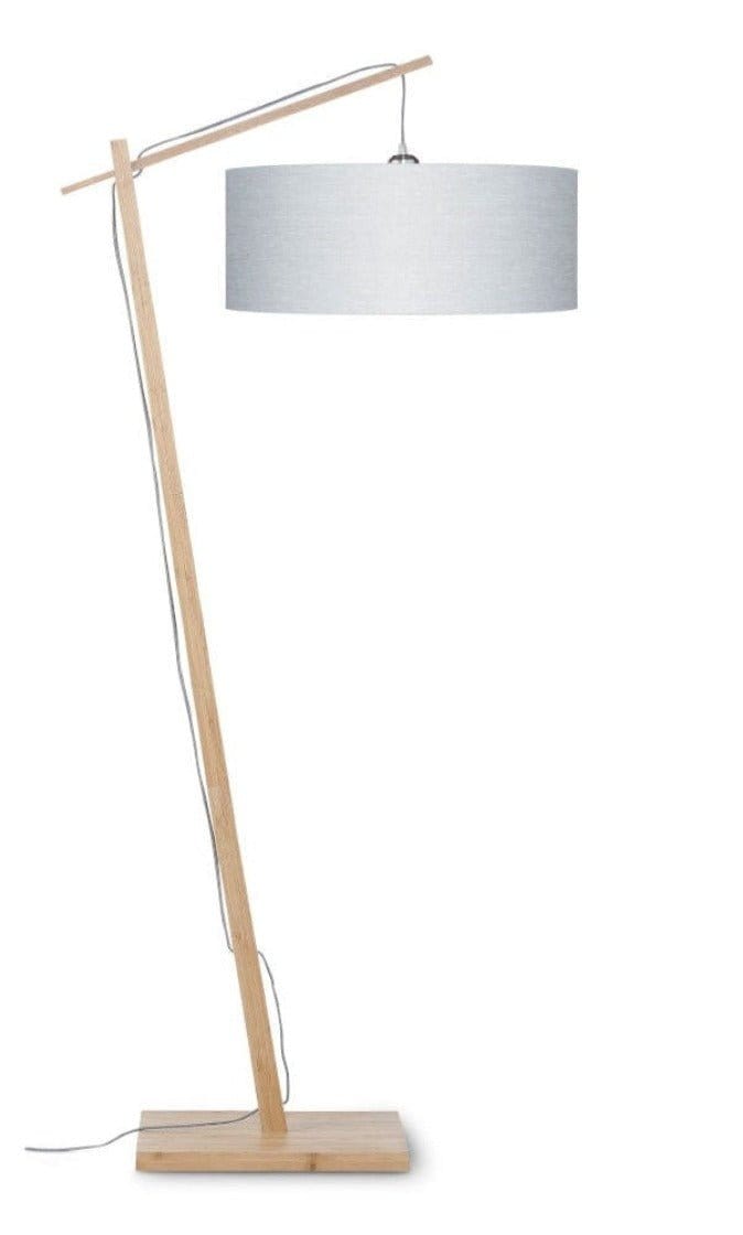 Good&Mojo Floor Lamp Light linen Andes Natural Bamboo Floor Lamp