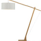 Good&Mojo Floor Lamp Light linen Montblanc Bamboo Floor Lamp