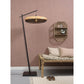 Good&Mojo Floor Lamp Palawan Floor Lamp, Black/Natural, White or Natural
