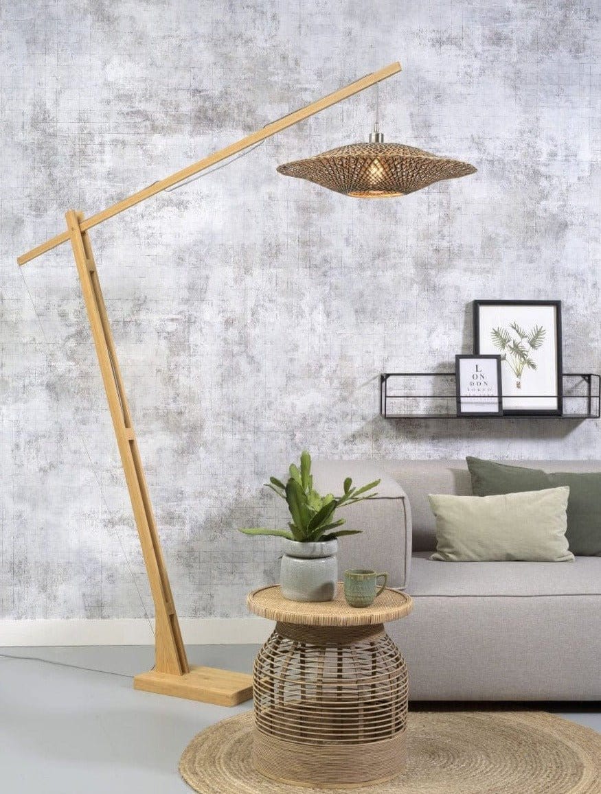 Good&Mojo Floor Lamp Small 60x15cm Bali Floor Lamp 218cm Height
