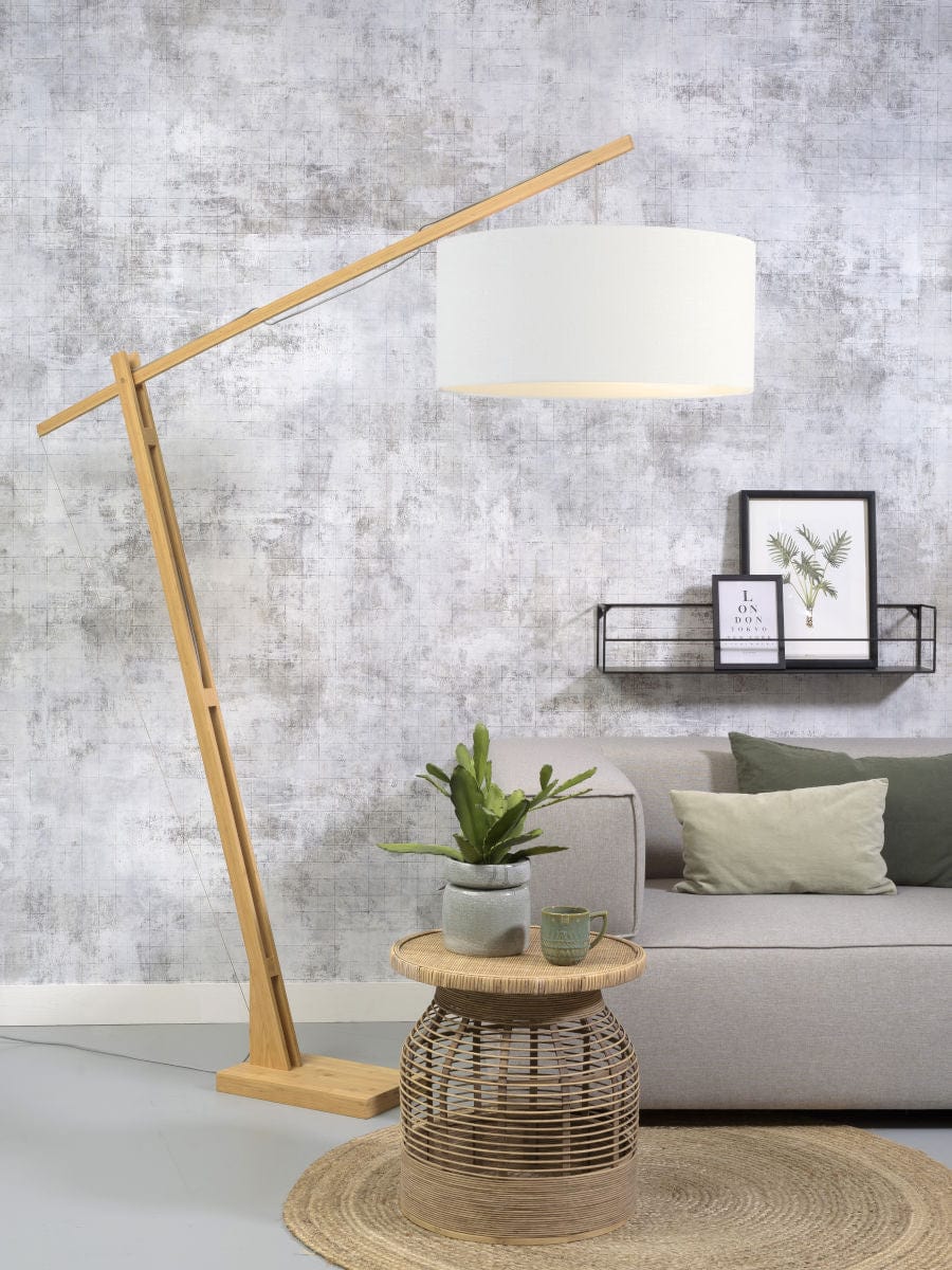 Good&Mojo Floor Lamp White / 60cm x 30cm Montblanc Bamboo Floor Lamp