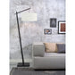 Good&Mojo Floor Lamp White shade Andes Black Bamboo Floor Lamp