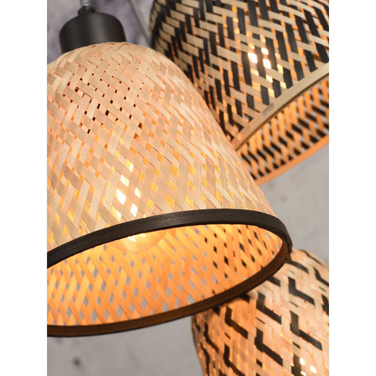 Good&Mojo Pendant lights Kalimantan Bamboo Pendant Light, 3 or 7 shades