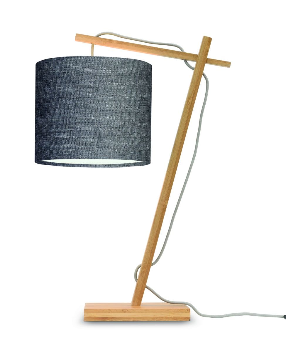 Good&Mojo Table Lamp Natural bamboo / Dark grey Andes Bamboo Table Lamp