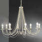 Heavenly Chandeliers Chandeliers Cream with hand painted gold Maypole 8 Chandelier, cream or black ironwork