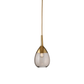 Heavenly Chandeliers Chestnut brown/gold trim Lute Pendant Light, small