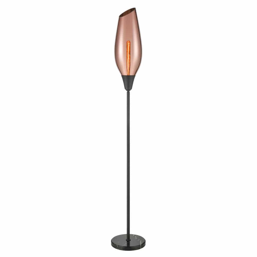 Heavenly Chandeliers Floor Lamp Splendour Floor Lamp, copper, smoked or amber glass
