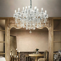 Florian Chandelier, gold or chrome finish