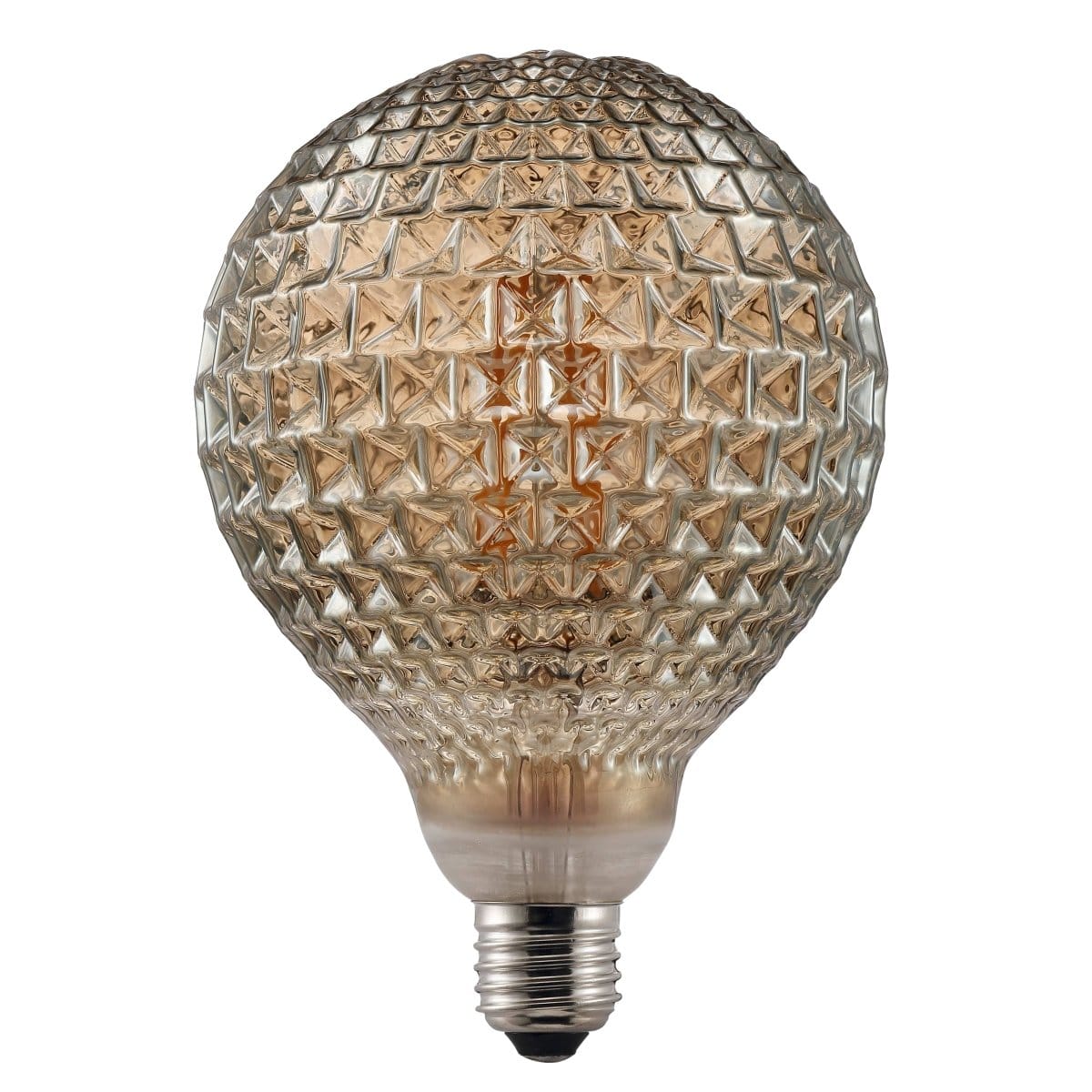 Heavenly Chandeliers Light Bulbs Decorative Avra E27 G125 Light Bulb, smoked glass