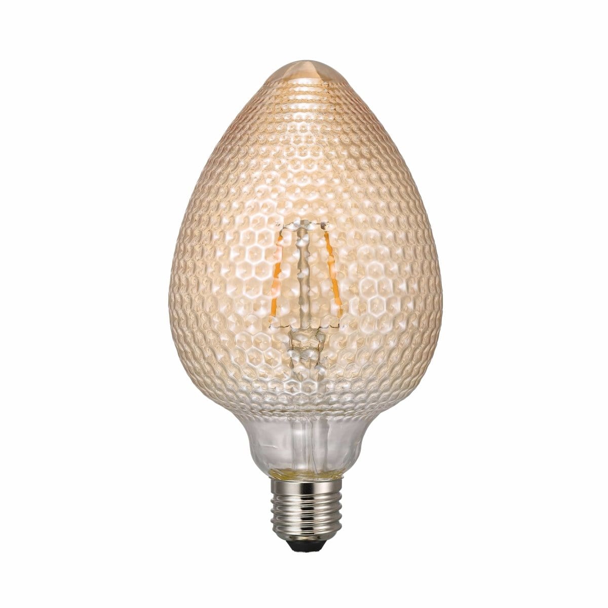 Heavenly Chandeliers Light Bulbs Decorative Avra E27 nut shaped light bulb, amber