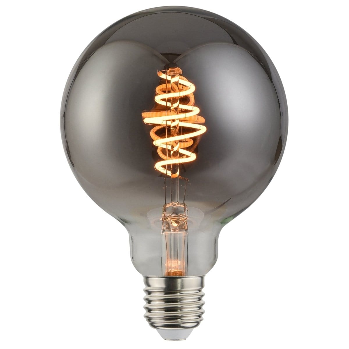 Heavenly Chandeliers Light Bulbs Decorative, Dimmable E27 G125 Light Bulb, Smoked
