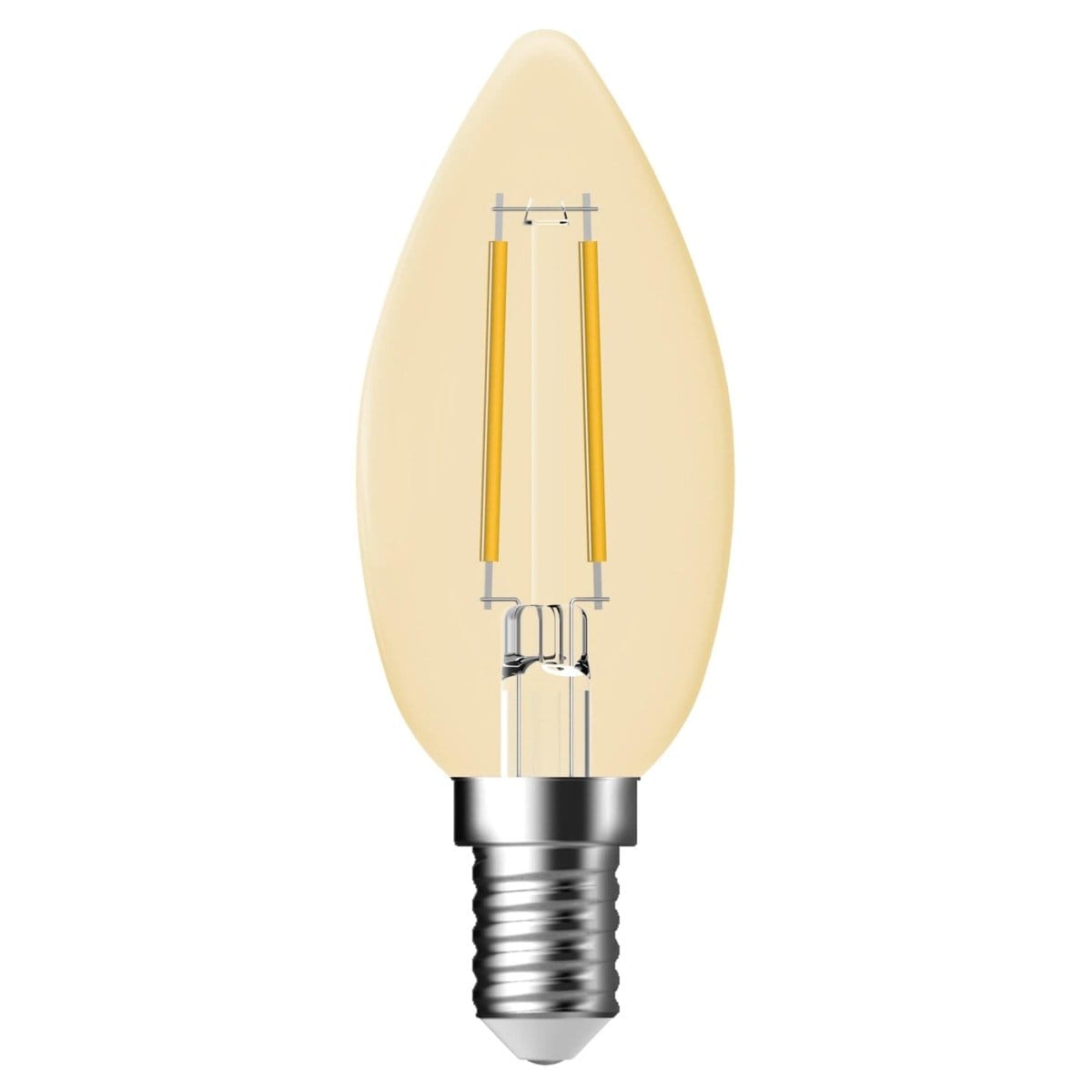 Heavenly Chandeliers Light Bulbs E14 Decorative Dimmable Light Bulb, with a golden glow