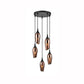 Heavenly Chandeliers Pendant lights Copper Splendour 5 light Pendant, copper, smoked or amber glass