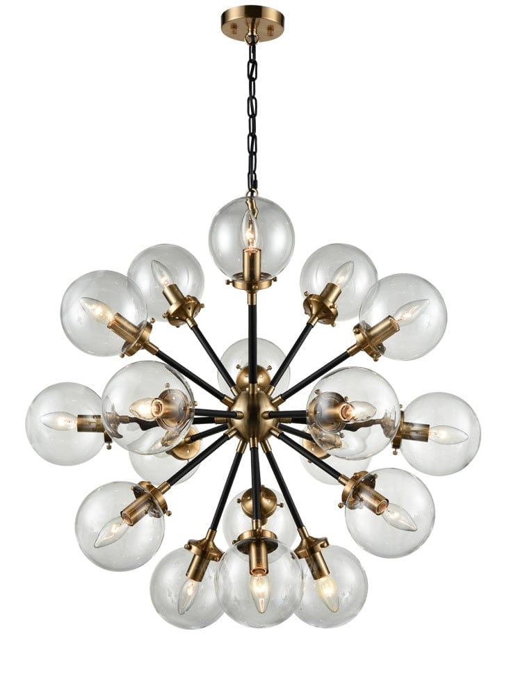 Heavenly Chandeliers Pendant lights Gold with matt black Atom 18 Pendant Light, 2 finishes available