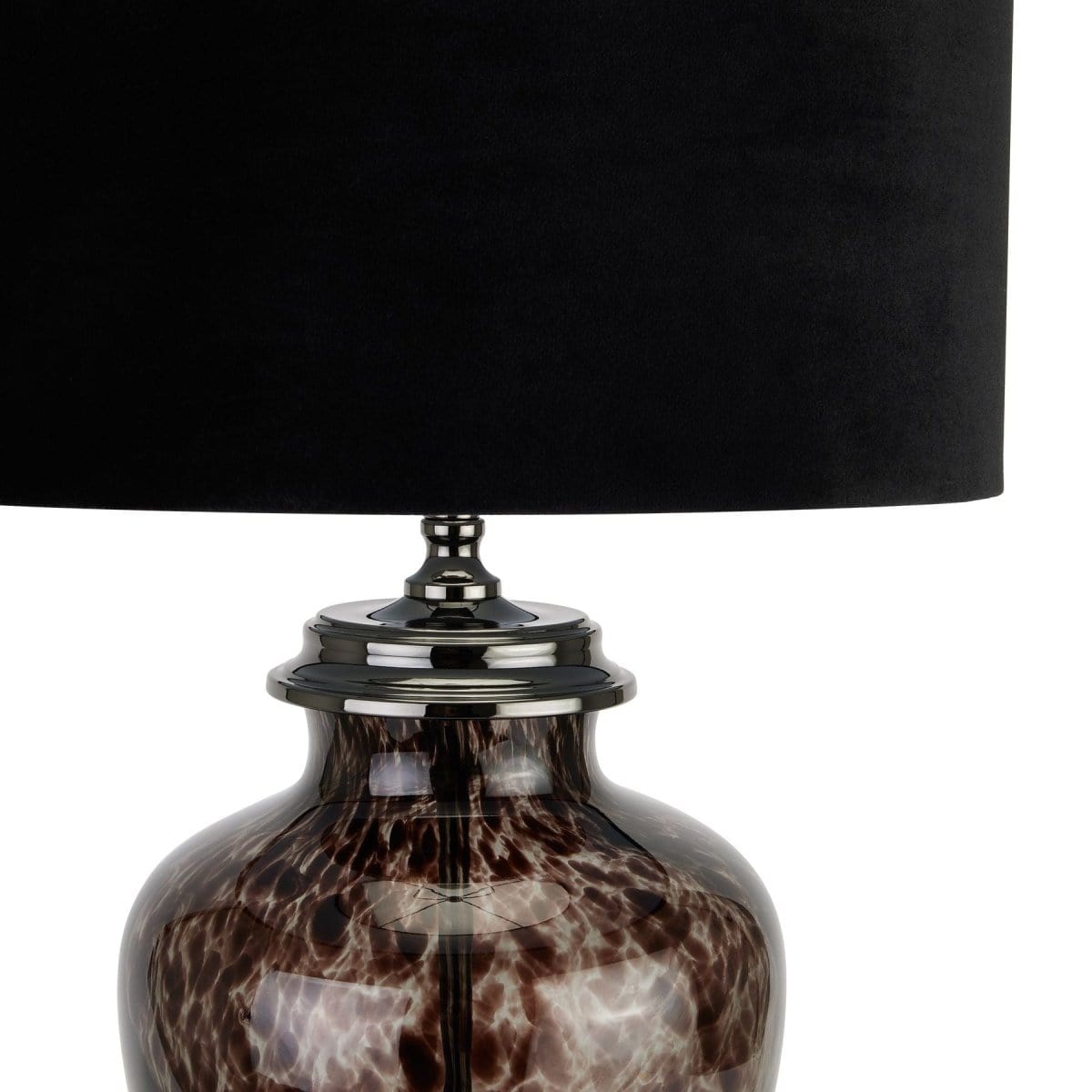 Hill Interiors Table lamp Black Dapple Perugia Lamp