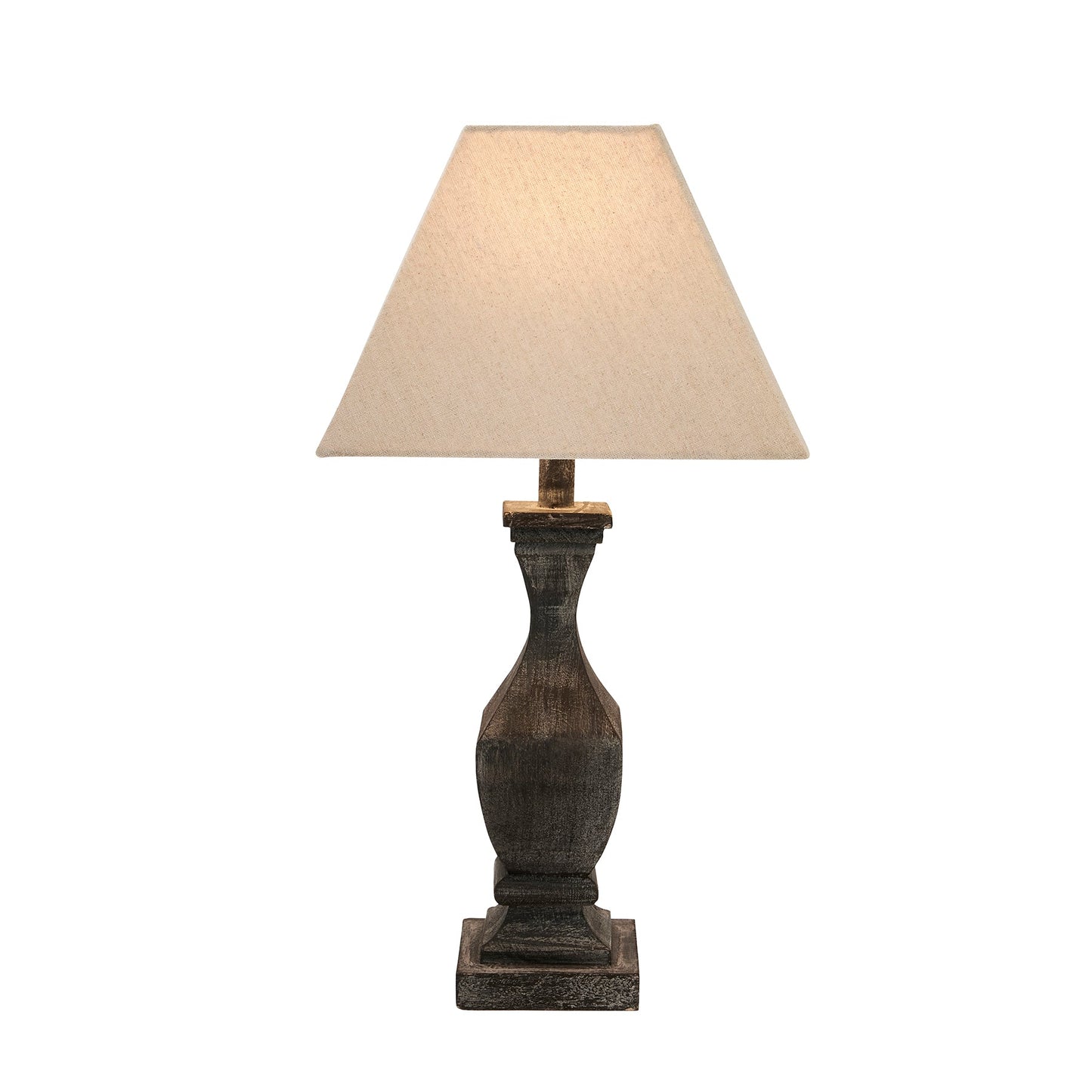 Hill Interiors Table Lamp Incia Fluted Wooden Table Lamp